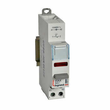 Łącznik przyciskowy bistabilny 1NO z lampką czerwoną LED 110/400V Legrand 412915