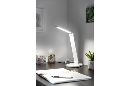 Lampka biurkowa biały HIKARI LED 6W 400lm 4000K GTV LB-HIK6WCCT-00