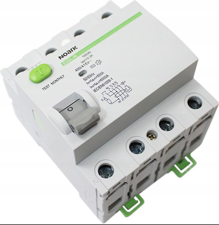 Wyłącznik różnicowoprądowy 4P 63A 100mA Ex9L-N Noark 108337