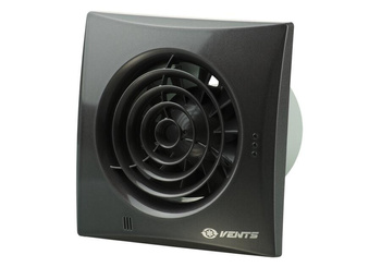 Wentylator osiowy fi 100 mm z timerem cichy czarny Vents 100QUIETT-BLK