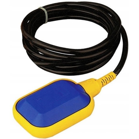 Wyłącznik pływakowy z przewodem PVC 20m do wody czystej i szarej z przeciwwagą WPZK20.0