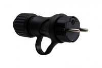 Wtyczka gumowa z uziemieniem 16A 230V z uchwytem F-elektro 80052