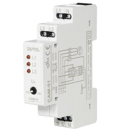 Przekaźnik asymetrii faz 230/400V AC TYP CAM-01 Zamel EXT10000017
