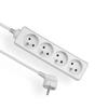 Przedłużacz z uziemieniem biały 4-gniazda 2m OMY 3x1 Elgotech EPS-402