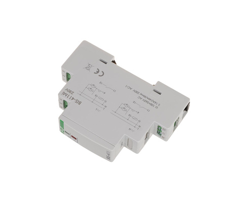 Przekaźnik bistabilny z wyłącznikiem czasowym z pamięcią na szynę F&F BIS-413M-LED