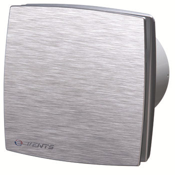 Wentylator osiowy fi 100 230V 14W 88m3/h 33dB standard szczotkowane aluminium Vents 100LDAMET