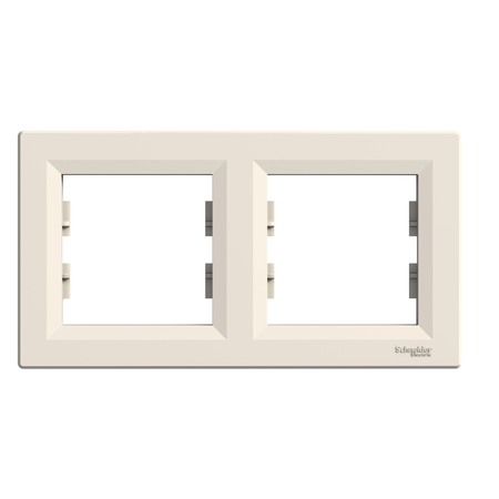 Ramka 2-krotna pozioma kremowa Asfora EPH5800223 Schneider