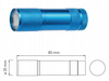 Latarka LED 3W 150lm 6400K 22m IP20 3xAAA  niebieska na baterie GTV LT-LK3WBL-60
