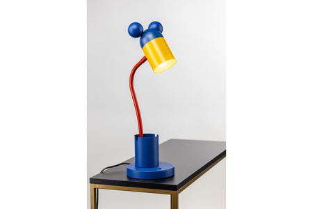 Lampka biurkowa granatowo/żółty MOUSE 25W E27.250V  GTV LB-MOUS-27-DEC