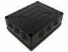 Puszka natynkowa hermetyczna czarna IP65 240 x 190 x 90mm Pawbol S-BOX 506C