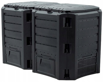 Kompostownik 2-komorowy czarny MODULE COMPOGREEN 800l IKLM800C-S411
