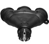 Rozgałęźnik do przedłużacza czarny 3-gniazda z/u 16A 250V IP54 Plastrol W-01154