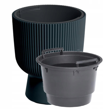Doniczka z wkładem antracytowa MILLY DBMIG400-S433