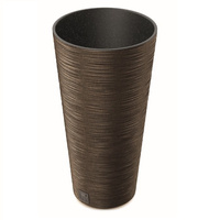 Doniczka z wkłacem kawa Furu Slim Eco Wood DFRH250W-4625W