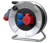 Przedłużacz bębnowy siłowy BORDO-320 OW 5x2,5 16A 5p, 2x230V, wtyczka 16A 5p -25m F-elektro 14300-9