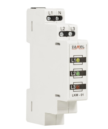 Lampka modułowa czerwona/zielona/żółta 230-400V AC LKM-01-40 EXT10000039
