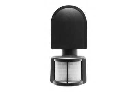 Czujnik ruchu czarny zasięg 8m CR-2 1200W 240V 180st IP44 GTV CR-CR2000-10