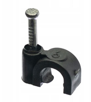 Uchwyt kablowy 6 mm czarny Pawbol H.7004C opk=100szt