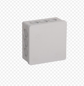 Puszka natynkowa hermetyczna szara zatrzaskowa 86x86x40 Viplast 00303
