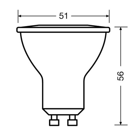 Żarówka LED GU10 4,5W 4000K 350lm 120st 230V Ledvance 4058075198708