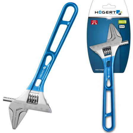 Klucz nastawny 43mm z długą rękojeścią 256mm Hogert HT1P564
