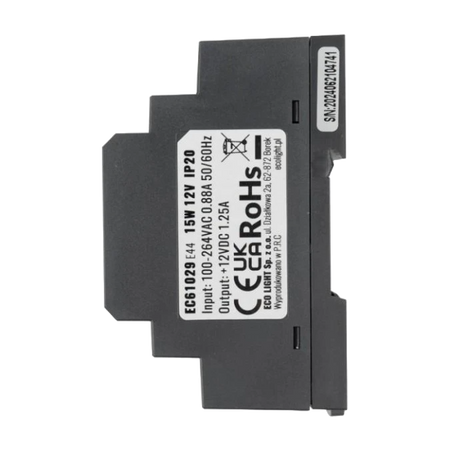 Zasilacz na szynę DIN 12V 15W PREMIUM Eco Light EC61029