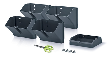 Ogród wertykalny stojący antracytowy MINI CASCADE IO1W200-S433