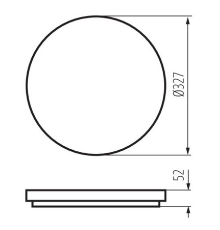 Plafon okrągły biały z czujnik ruchu LED VARSO 36W 3600lm 4000K IP54 Kanlux 26985