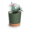 Doniczka z podstawką zielona pinia TUBO PM DPOD150-2411U/4665W