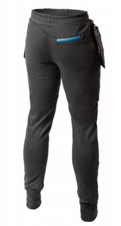 Spodnie dresowe z kieszeniami czarne XL (54) TREBEL HT5K902-XL Hogert