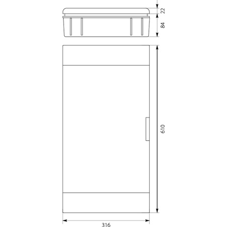 Rozdzielnia podtynkowa modułowa 36-mod IP 40 biała SRp-36/B 2.136