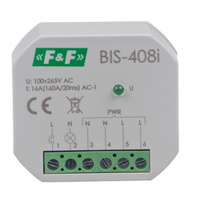 Przekaźnik bistabilny do puszki FI 60 16A 1Z 230V F&F BIS-408-LED