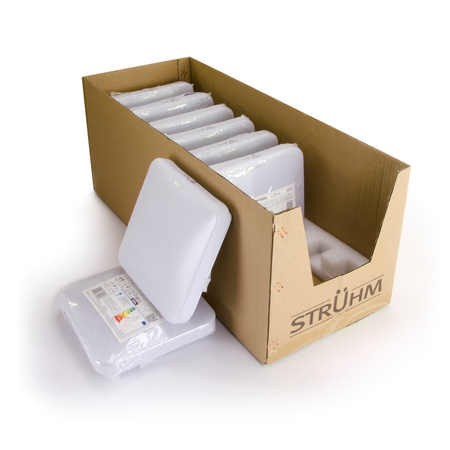 Plafon kawdratowy biały URANIA LED D 24W 2640lm 4000K IP44 Struhm 03920 