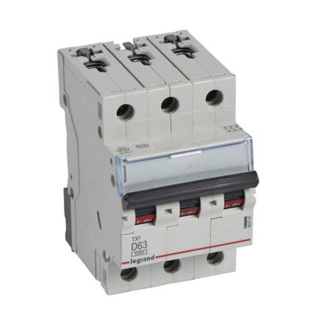 Wyłącznik nadprądowy 3P D 63A TX3 Legrand 403761 