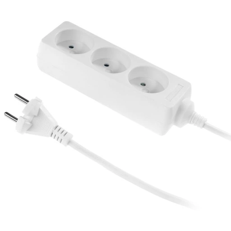 Przedłużacz z uziemieniem biały 3-gniazda 3m OMY 3x1 Elgotech EPS-303