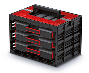 Organizer zamknięty 3- pojemniki TAGER CASE Kistenberg KTC40306S-S411