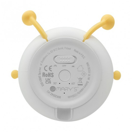 Lampka nocna dziecięca LED 1W gruszka RGB MW20542