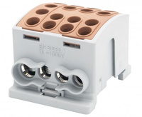 Złączka szynowa brązowa HLK 125A-4 (1x35,3x25 / 1x35,3x25) F-elektro F2.0381