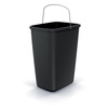 Kosz na śmieci czarny z uchwytem metalowym COMPACTA Q Keden NSAB12U-S411