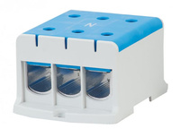 Złaczka szynowa 3-torowa 3 x 3 x 240mm2 Al/Cu niebieska F-Elektro F2.0325