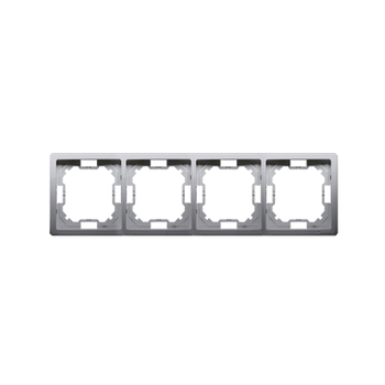 Ramka 4-krotna stal inox Basic BMRC4/21 Kontakt-Simon