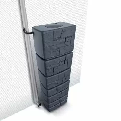 Zbiornik na deszczówkę antracytowy 350L TOWER STONE IDTST350-S433