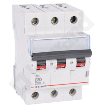 Wyłącznik nadprądowy 3P B 63A Legrand 605556