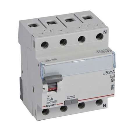 Wyłącznik różnicowoprądowy 4P 25A 30mA TX3 Legrand 411707