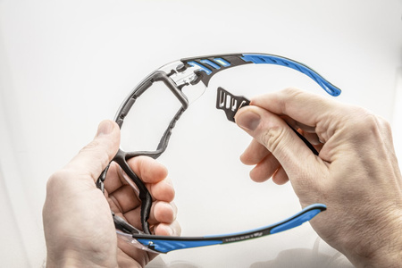 Okulary ochronne bezbarwne niebieskie uniwersalne LOTZEN Hogert HT5K010