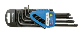 Zestaw kluczy TORX długich 9szt. Hogert HT1W816