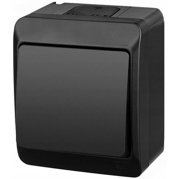 Łącznik uniwersalny natynkowy hermetyczny antracyt IP44 HERMES 0331-09