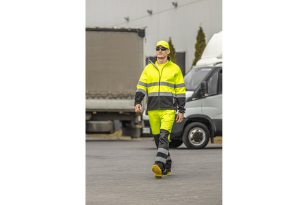 Spodnie ostrzegawcze softshell żółte S (48) TRAUN HT5K337-S Hogert