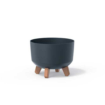 Doniczka na nóżkach antracytowa Gracia Standard DGRL350-S433