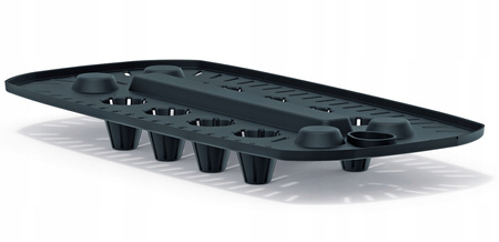 Doniczka na nóżkach antracytowa Gracia Case Beton Effect DGCL600E-S433
